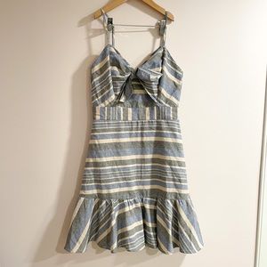 NWT HYFVE Jackie Striped Bow Dress Sz Small